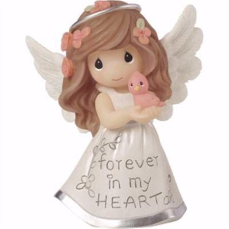 PRECIOUS MOMENTS Precious Moments 136699 4 in. Angel Forever in My Heart Figurine 136699